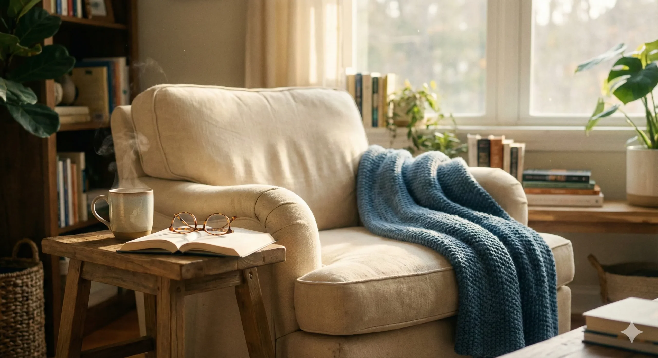 Returning From a Care Home: Preventing a Temporary Stay From Becoming Permanent 1 Elderly person relaxing in a sunny living room, representing the comfort of returning home.